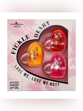 Italia Deluxe Fickle Heart 3-Piece Lip Oil Set